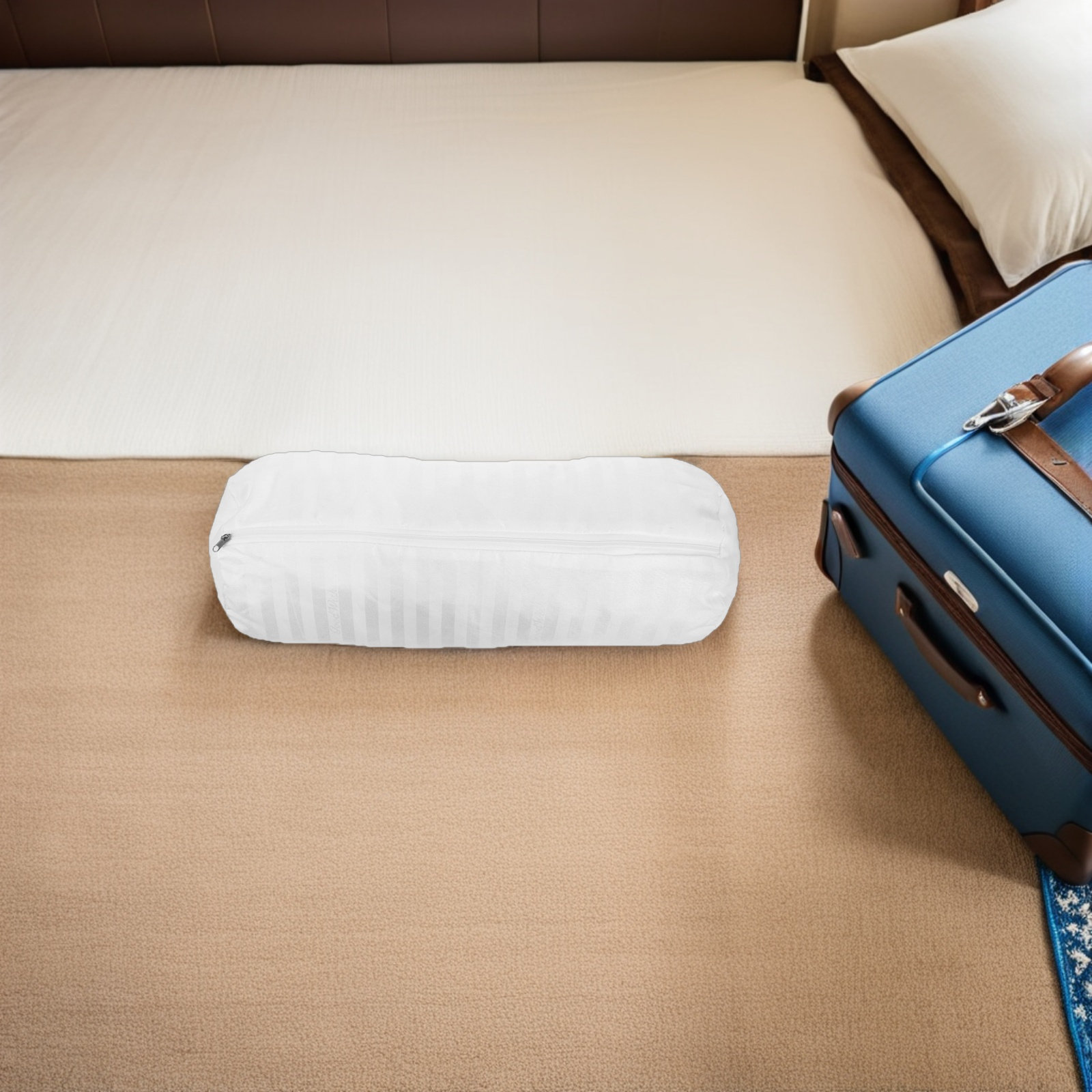 Bolster Cushion Round - 2 Adet Yuvarlak Yastık Koruyucu, Silindir