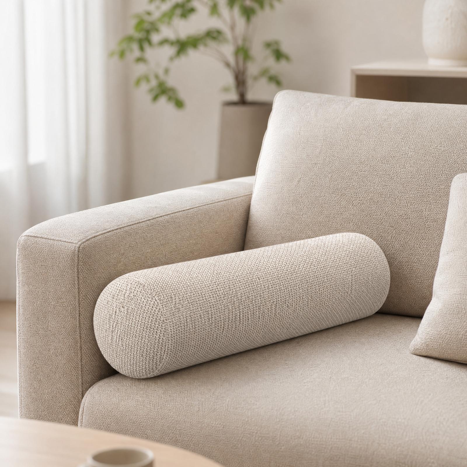 Bolster Cushion Round - Uzun Ömürlü Hafızalı Köpük Dolgulu Yastık,