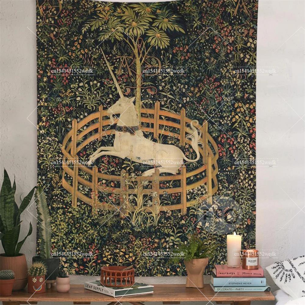 Pilates Yoga Studio - Esaret içinde Unicorn duvar halısı kapak