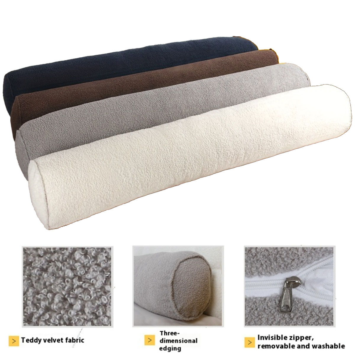 Bolster Cushion Round - Yuvarlak Destek Yastık Kılıfı Uzun Vücut
