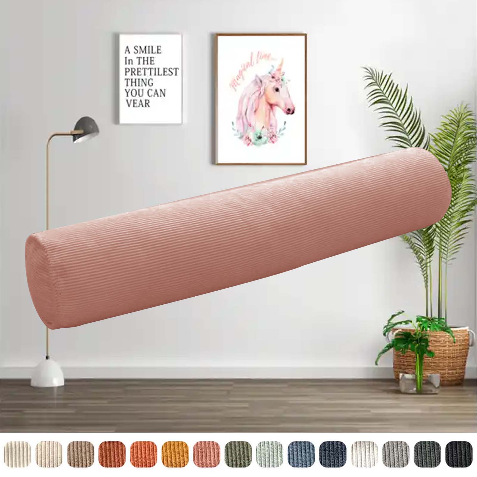 Bolster Cushion Round - Uzun Yuvarlak Yastık, Fermuarlı Kordonlu Silindir