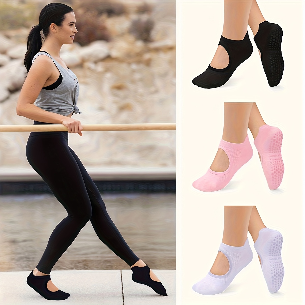 Kaymaz Kavramalı Kadın Çorapla - Pilates Yoga And Barre incelemesi ve fiyatı